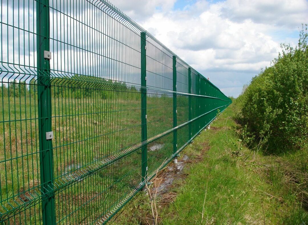 Fence net: decorative with a pattern, with photo printing and a simple chain-link