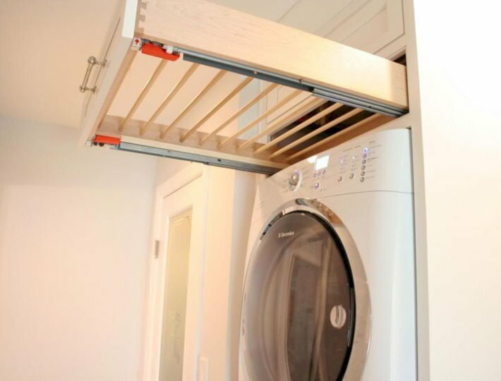 Çamaşır makinesi üzerinde kurutucu