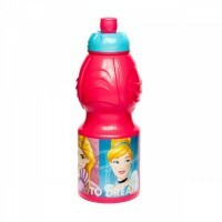 Plastikinis butelis su sportine figūra princese. Draugiški nuotykiai, 400 ml