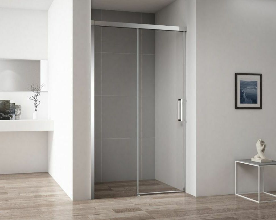 Sprchové dvere 100 cm Cezares DUET SOFT-BF-1-100-C-Cr-L transparentné