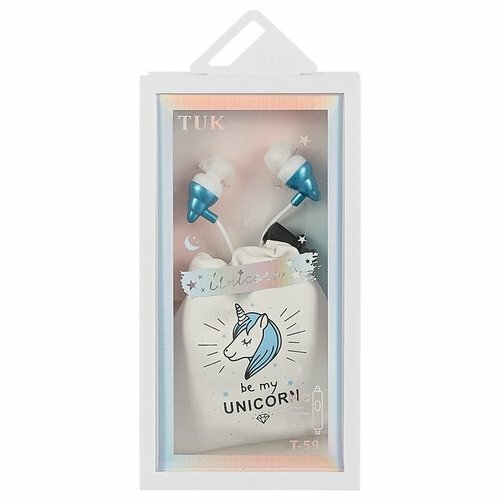 Koptelefoon met headset en etui Unicorns (doos)
