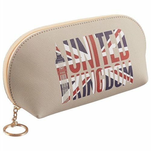 Bolsa de cosméticos bandera británica (PU) (11? 23) (caja de PVC) (12-07248-6069-7)