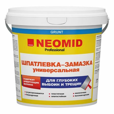 Kész töltőanyag NEOMID univerzális 1,4 kg, art. N-Spar-crack / 1.4