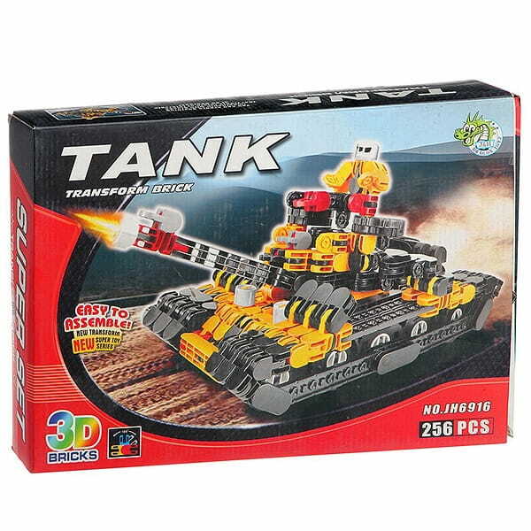 Constructor DRAGON TOYS Stripe Tank - 256 piezas
