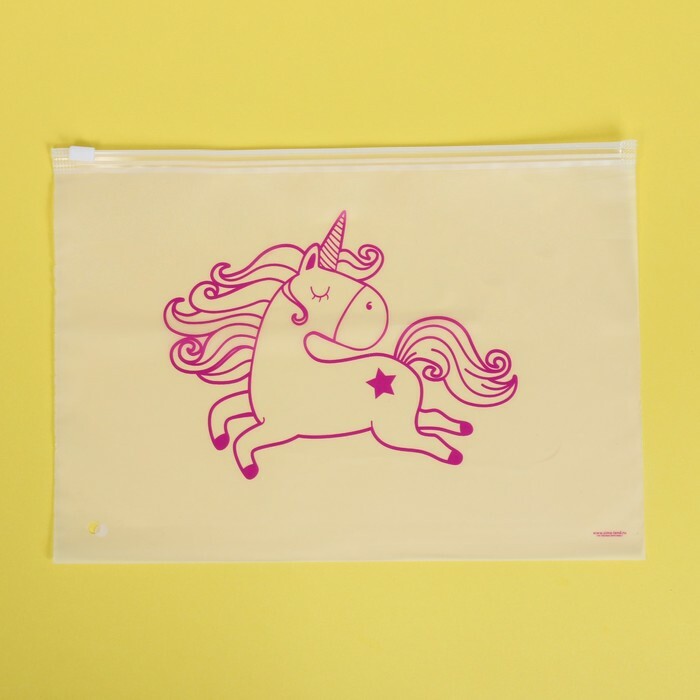 Bolsa de almacenamiento " Unicornio rosa", 29 × 20 cm