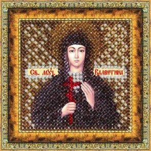 Piešimas ant audinio Siuvinėjimo mozaikos menas. 4015 Šv. Kankinys Valentinas 6,5x6,5 cm