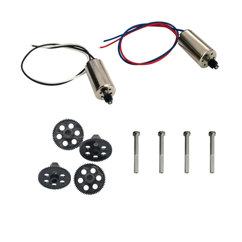 Drone Quadcopter Spare Parts Kit Brushed CW and CCW Motor with Aluminum Bevel Gear Shaft