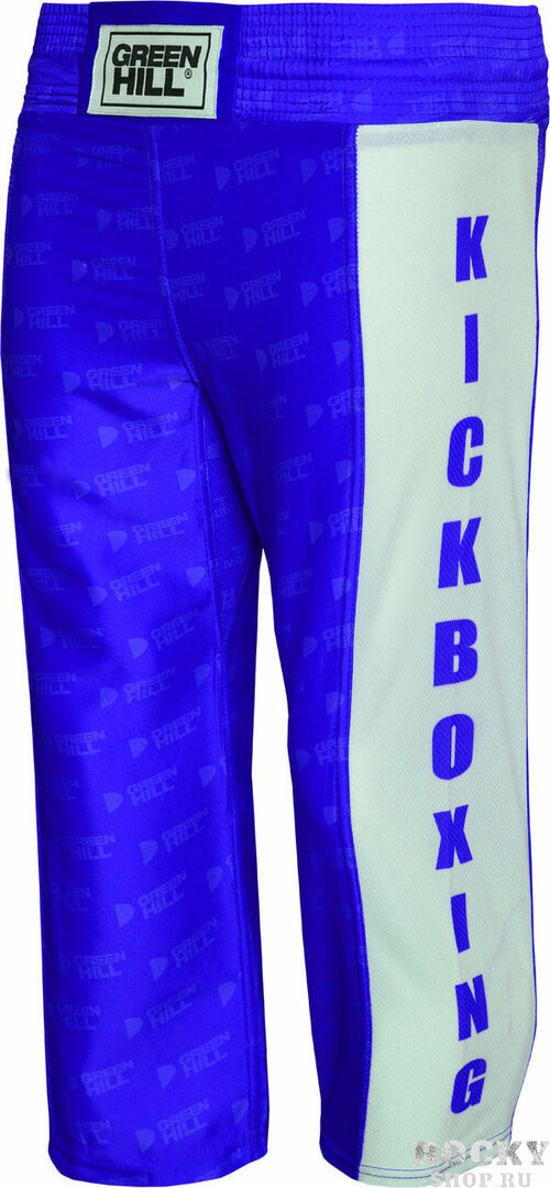 Kickboxové nohavice modré Green Hill