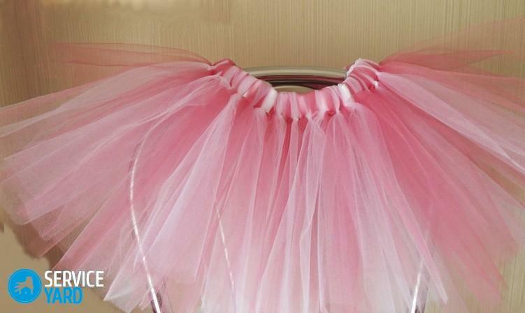 Skirt-chopinka from tulle with your own hands - master class