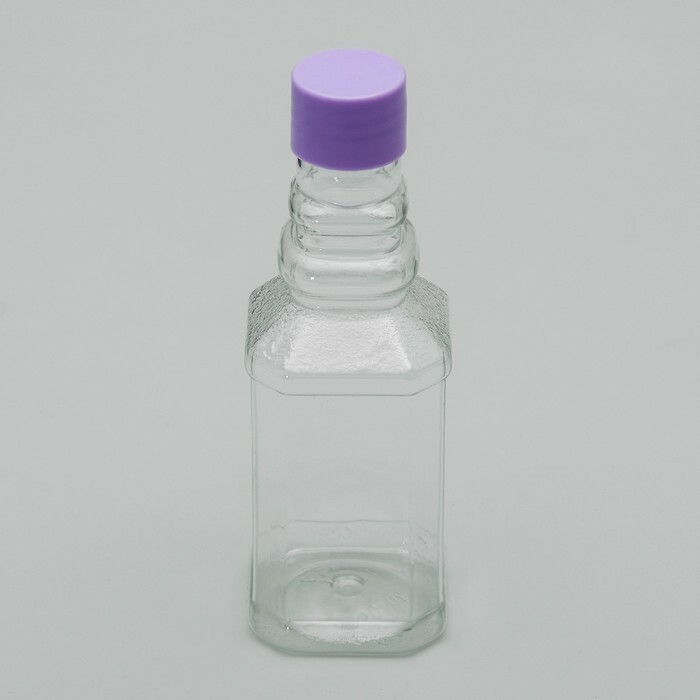 Flaske d / opbevaring 100 ml 11,7 * 4 * 4 cm måtter transparent låg MIX