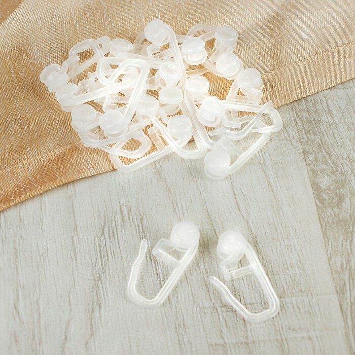 Plastični valj za zavese s ključavnico 27 ​​* 11 * 9 mm (sprednja cena 100 kosov za kos) bela