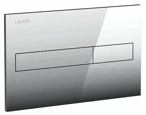 Flush plate, dual-mode, high-gloss chrome Laufen LIS 8.9566.1.004.000.1