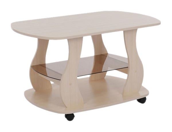 Table basse Mebelson 55,5x59,8x99,2 cm, beige