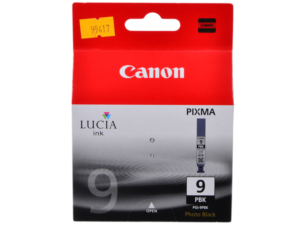 מחסנית צילום Canon PGI-9PBK ל- PIXMA Pro9500. שָׁחוֹר. 3320 עמודים.