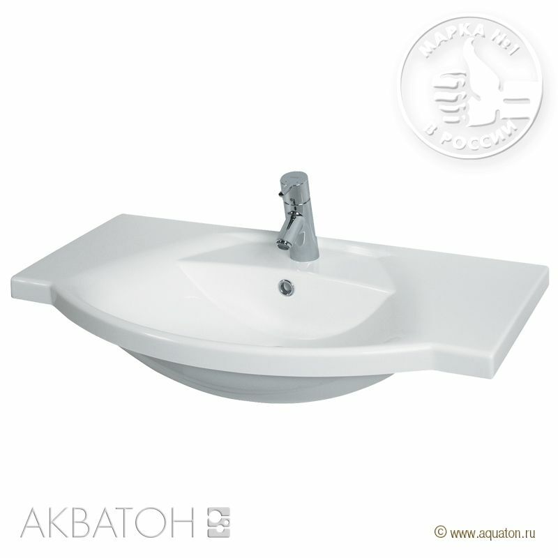 Umywalka Lazio 85 cm biała Aquaton 1A701831LC010