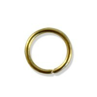 Pierścionek z koralików, 0,8x7 mm, kolor: złoty, 30 sztuk, art. OTH1510