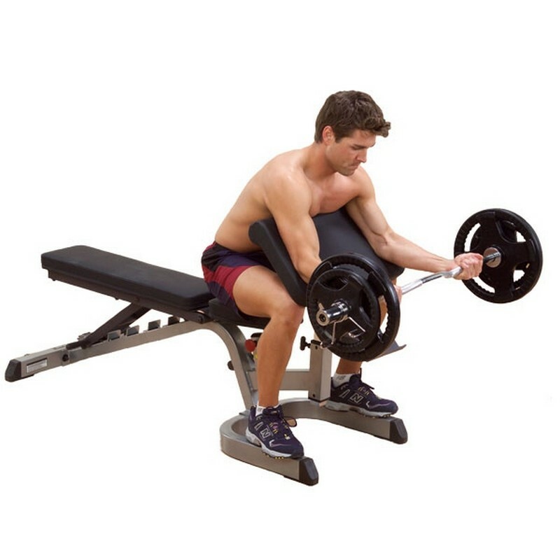 Bicepso „Body Solid Powerline PPCA11“ pasirinkimo stalas