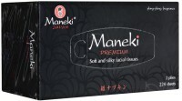 Papirnate salvete Maneki Black # i # White (u crnom dizajnu) s mirisom zelenog čaja, dvoslojne, 224 komada