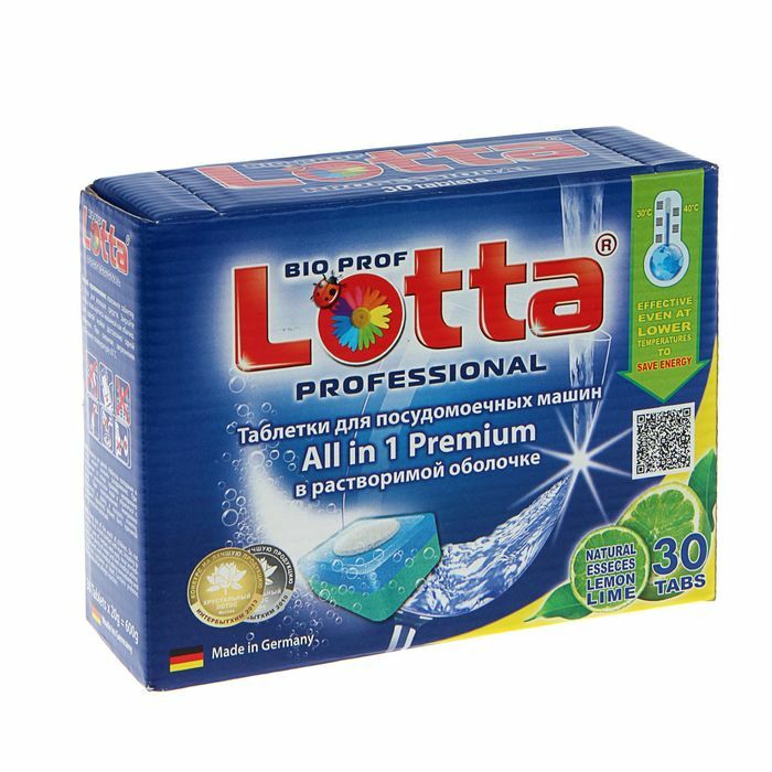 Lotta Alt-i-1 oppvaskmaskin tabletter, 30 stk