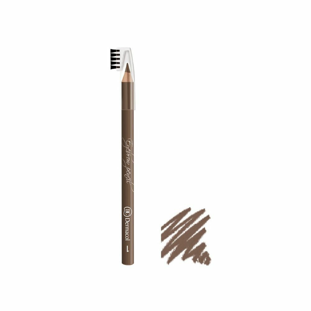 Fırça No. 1 açık kahverengi ile Dermacol kaş kalemi