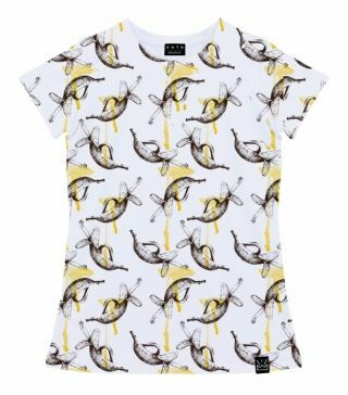 T-Shirt für Frauen 3D Bananen und Kleckse