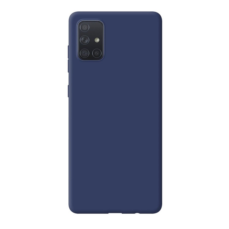 Capa para smartphone para Samsung Galaxy A51 Deppa Gel Color Case Capa com clipe azul, poliuretano