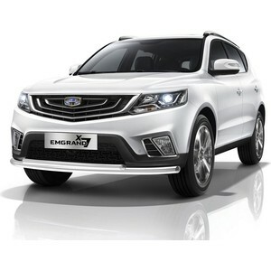 Front bumper protection d57 + d42 Rival for Geely Emgrand X7 I restyling (2018-present), R.1905.001