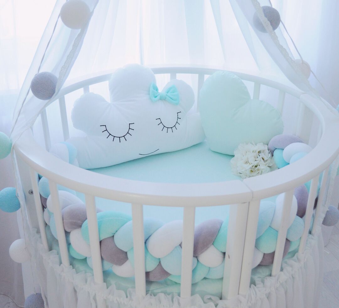 round crib with sides