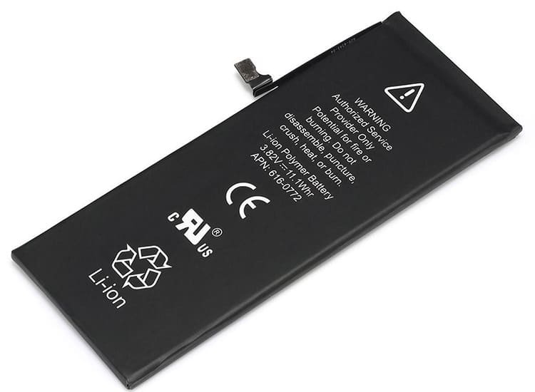 Ett batteri som köps i Kina har en kapacitet som är något lägre än det ursprungliga batteriet, men detta påverkar inte telefonens prestanda på något sätt.