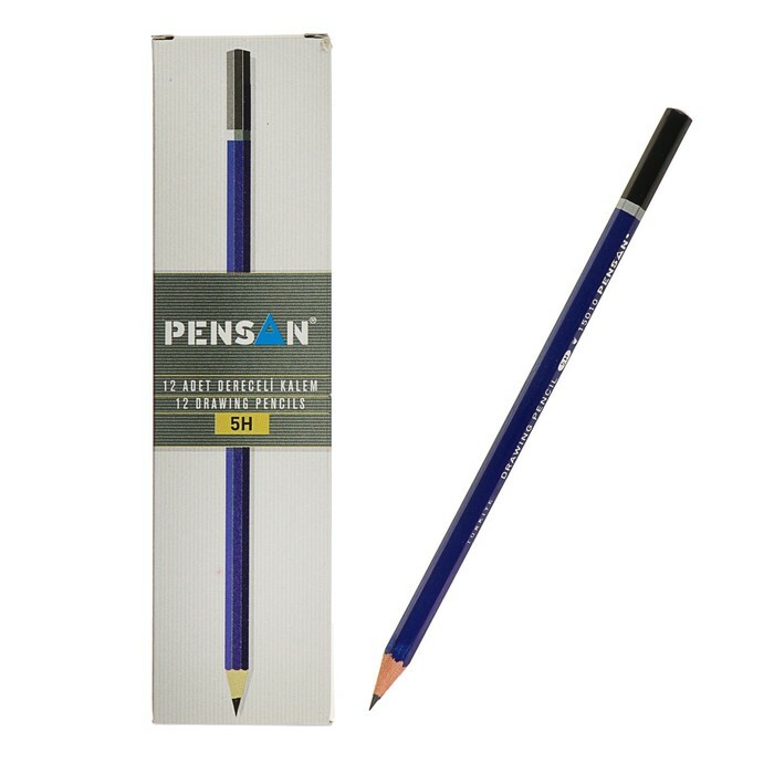 Olovka crna olovka Pensan 5H professional naoštrena