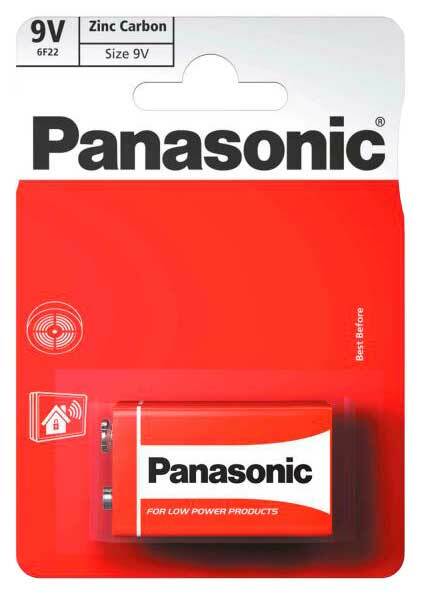 Batteri Panasonic Zink Carbon 6F22RZ 1 stk