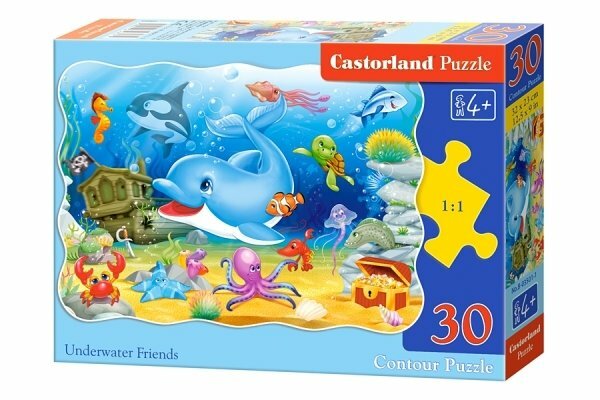 Puzzle Castor Land MIDI Underwater friends 30el, 32 * 23cm В-03501