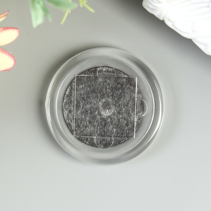 Blanko Acrylmagnet 40 mm Kreis transparent (2-teiliges Set)