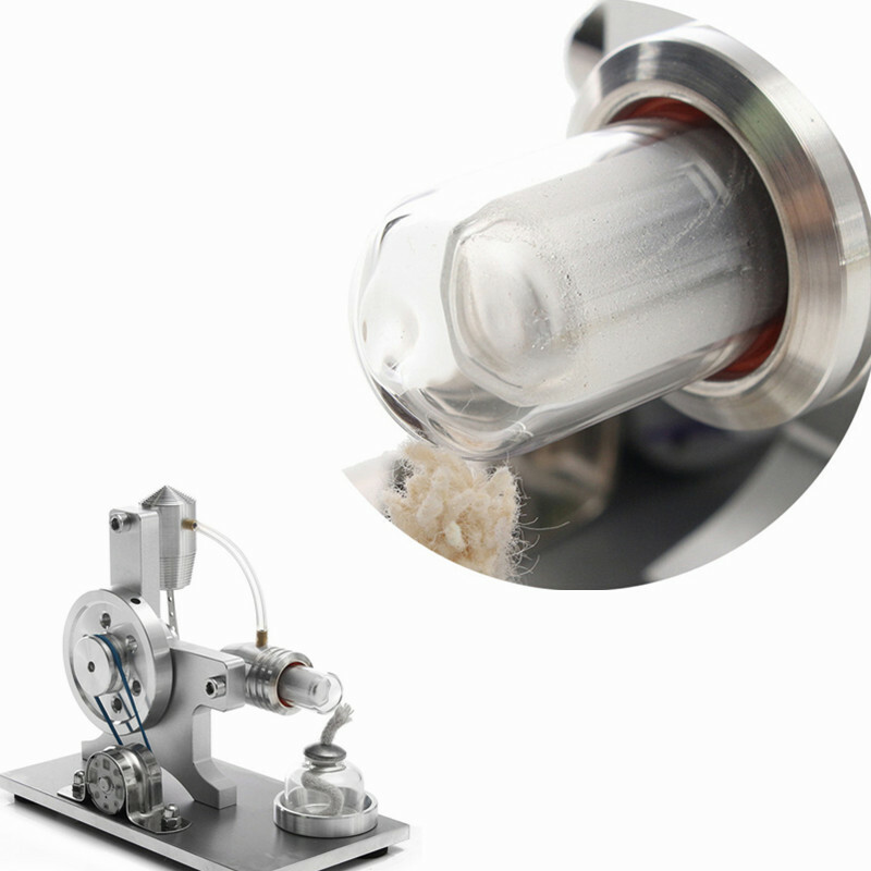 Skleněná trubice Stirling Náhradní díl Model motoru Fyzický motor Externí spalovací generátor