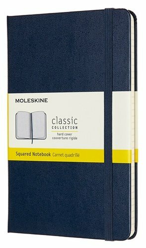 Moleskine Notizbuch, Moleskine CLASSIC Medium 115x180mm 240St. Käfig Hardcover blau