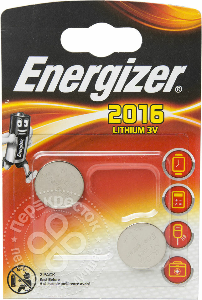 Batterijen Energizer Miniaturen Lithium CR2016 2st
