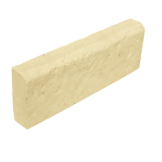 Bordure de trottoir en pierre artificielle White Hills Tivoli С950-12 avec biseau beige