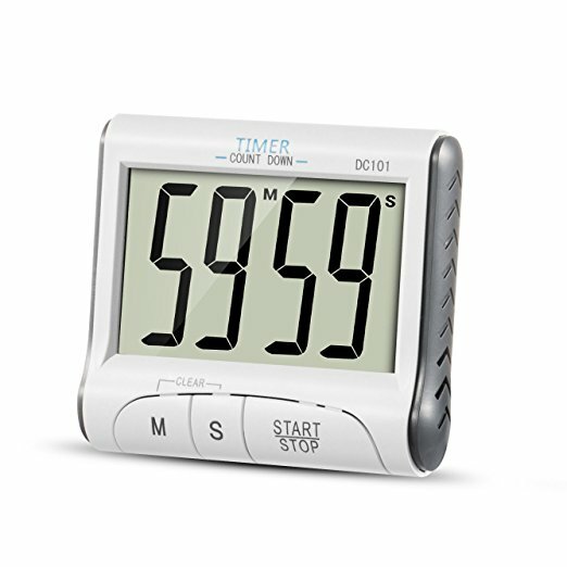 Velké # a # nbsp; Zobrazit # a # nbsp; Časovač # a # nbsp; Odpočítávací hodiny Digitální kuchyňský časovač Magnetický hlasitý alarm Kuchyňský časovač