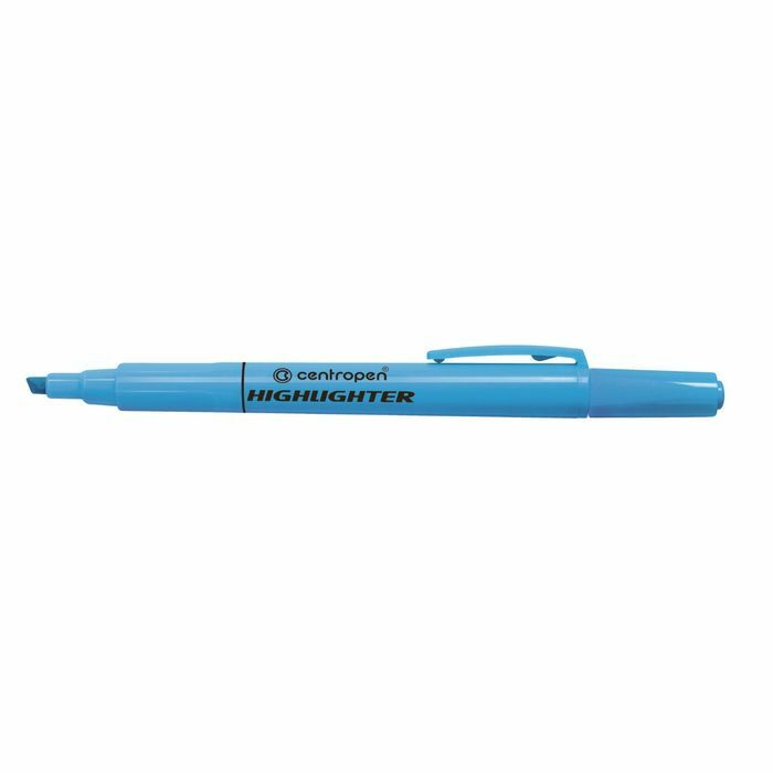 Zvýrazňovač 4,0 mm Centropen 8722, fluorescenčná modrá