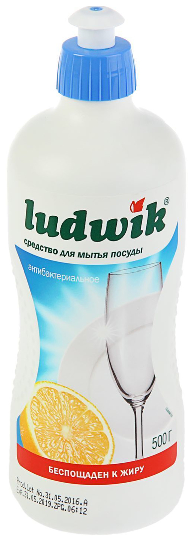 Ludwik antibakteriálny tekutý prostriedok na umývanie riadu 500 g