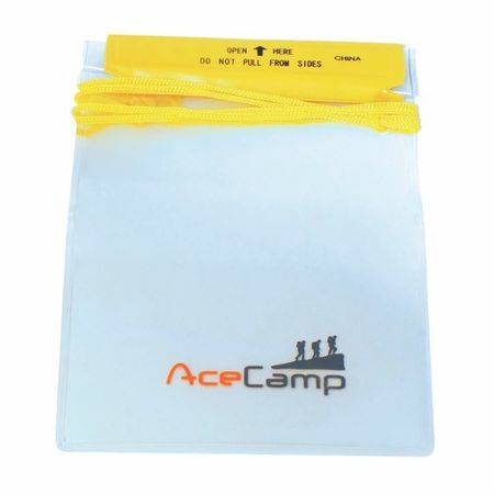 Hermeettinen laukku AceCamp 1850 läpinäkyvä vinyyli d. 125 mm leveä 175 mm