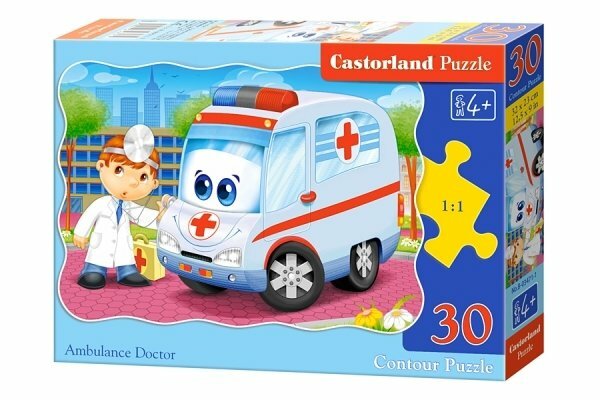 Mīkla Castor Land MIDI Ambulance 30el, 32 * 23cm В-03471