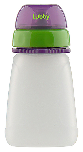 Silikonska steklenička za hranjenje LUBBY iz 6 mesecev 120 ml silikona