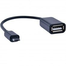 Moterų ir mikro USB vyrų OTG adapterio kabelis 15 cm