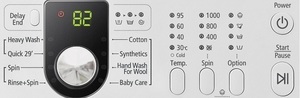 Samsung - praktisk vaskemaskin kontrollpanel