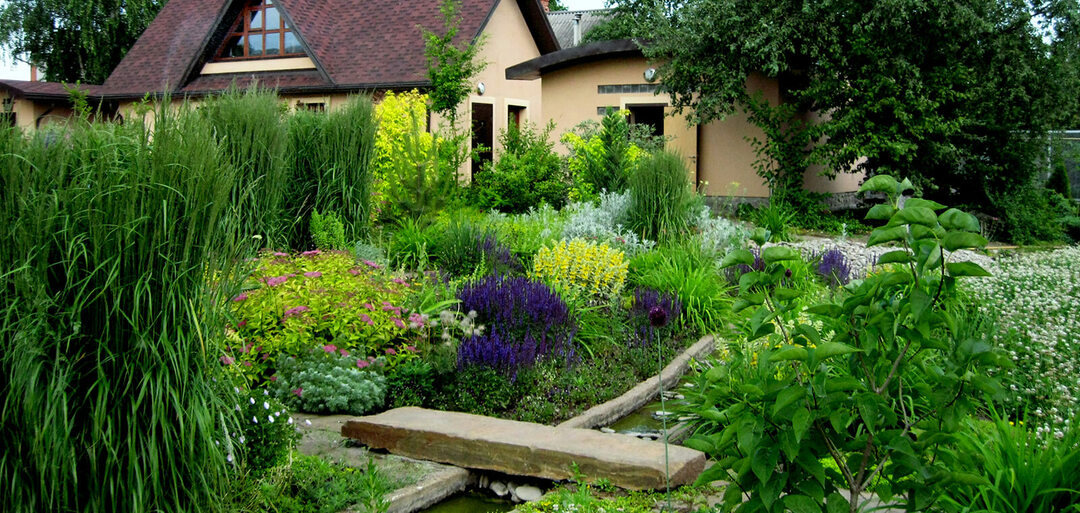 jardín de estilo ecológico