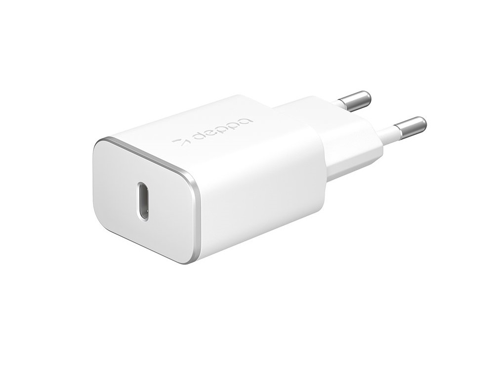 Chargeur secteur Deppa 11387 USB Type-C, Power Delivery, 18W, blanc