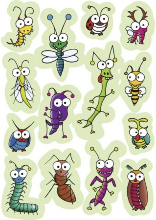 Stickers MAGIC Bugs rigolos avec des yeux