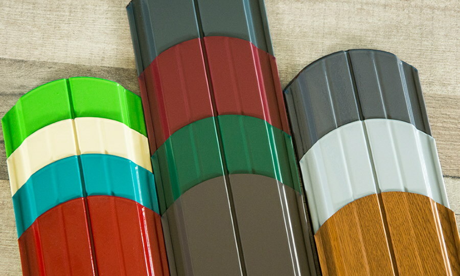 Colores de estacas de metal para vallas de jardín