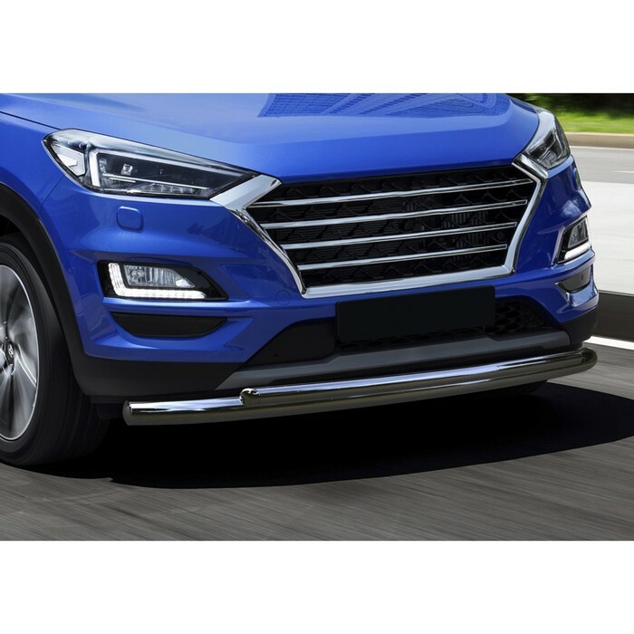 Front bumper protection d57 + d42 Rival for Hyundai Tucson III restyling 2018-, R.2311.001